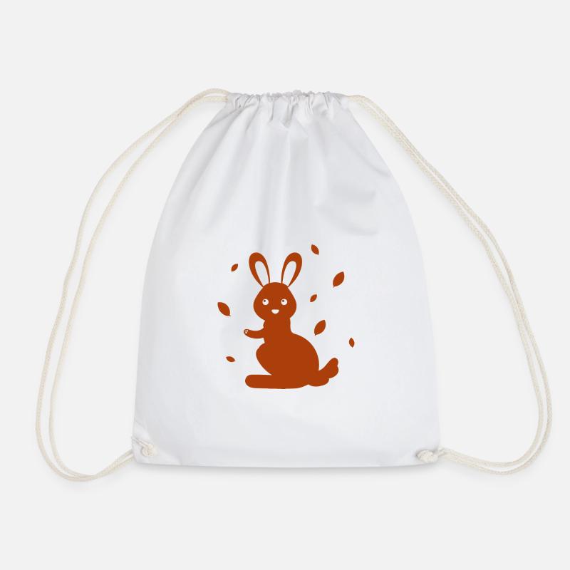 Rabbit - Rabbit - Nature - Drawstring Bag - white