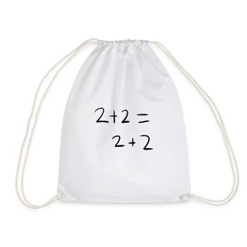 Mathematics Math - Drawstring Bag - white - Front