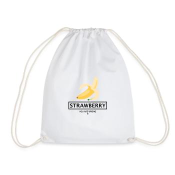 CADEAU DE FRUITS À LA BANANE - VOUS ÊTES MAL. - Sac de sport léger - blanc - Devant