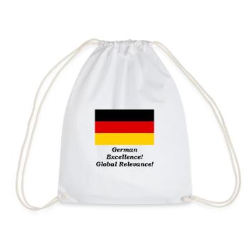 German Excellence! - Global Relevance! - Drawstring Bag - white - Front