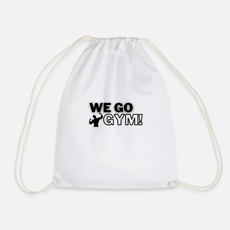 Gym - Drawstring Bag - white