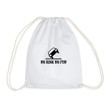 Pas de risque pas de plaisir drôle cadeau tuning voiture - Sac de sport léger - blanc - Devant