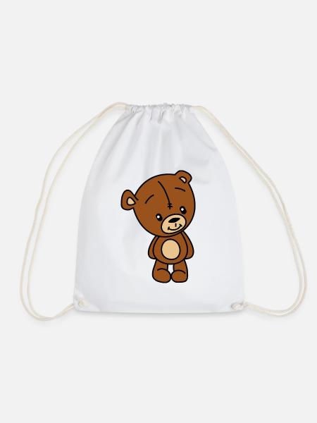 Teddy Bär Kuscheltier - Turnbeutel - Weiß