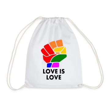 Love is love - Turnbeutel - Weiß - Vorne