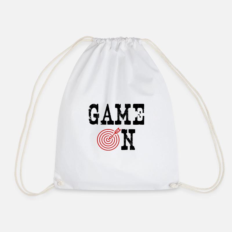 Jeu de fléchettes sur fléchettes Idée cadeau fléchettes - Sac de sport léger - blanc