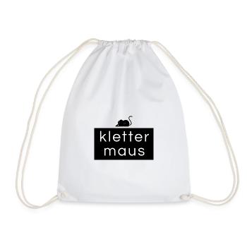 Climbing Mouse - Climbing Shirt - Drawstring Bag - white - Front