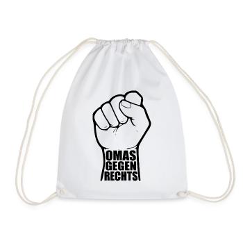 Omas gegen rechts - Turnbeutel - Weiß - Vorne