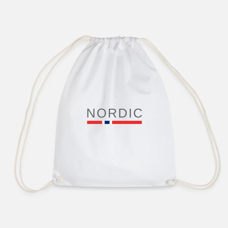 nordisch - Turnbeutel - Weiß