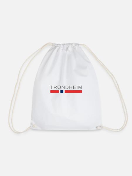 Trondheim Norwegen - Turnbeutel - Weiß