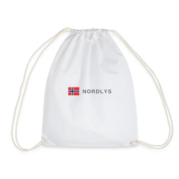 Aurores boréales en Norvège - Sac de sport léger - blanc - Devant