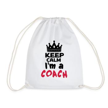 I'm a coach - Sac de sport léger - blanc - Devant