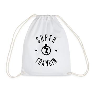 SUPER FRANGIN - Sac de sport léger - blanc - Devant