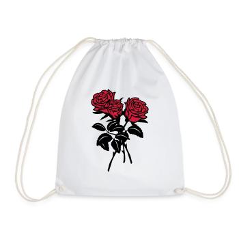 roses - Turnbeutel - Weiß - Vorne