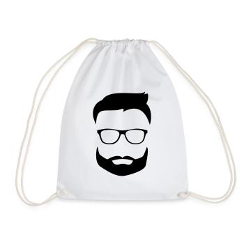 Beard glasses - Sac de sport léger - blanc - Devant