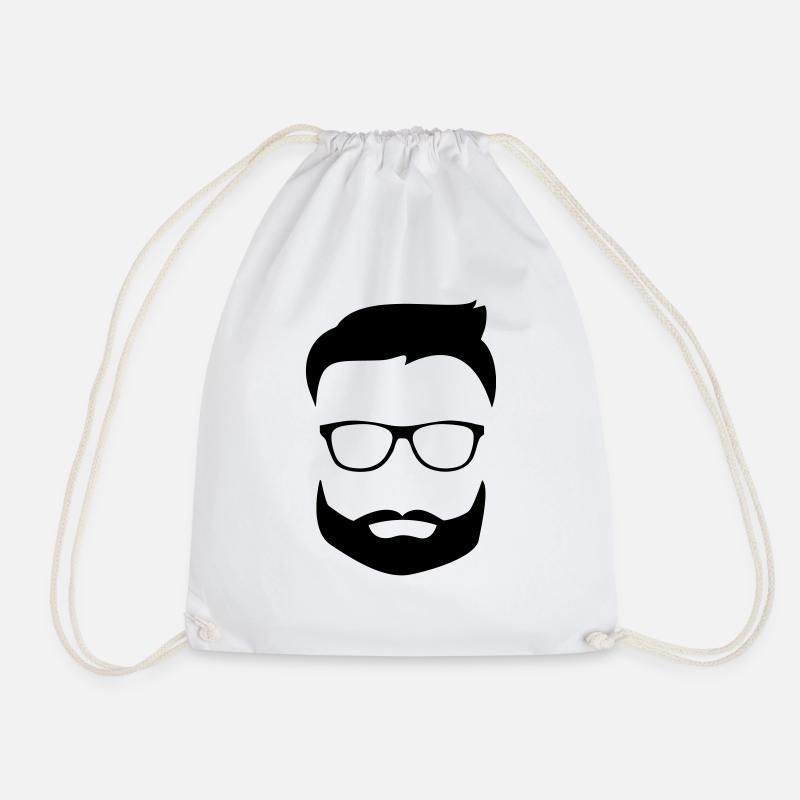 Beard glasses - Turnbeutel - Weiß