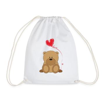 Teddy Love - Sac de sport léger - blanc - Devant