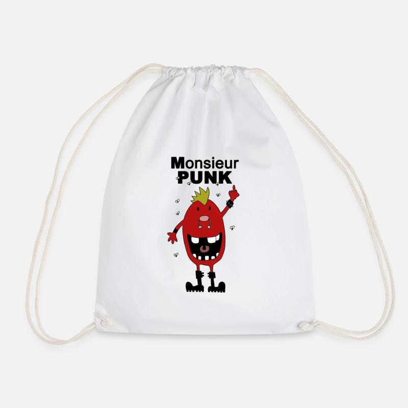 Mr. punk - Drawstring Bag - white