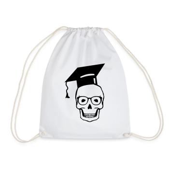 totenkopf_student2 - Turnbeutel - Weiß - Vorne