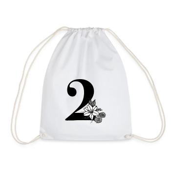 Numéro 2 - Sac de sport léger - blanc - Devant