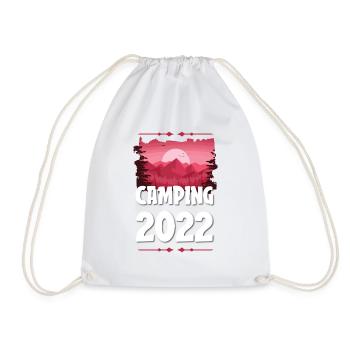 Camping 2022 - Drawstring Bag - white - Front