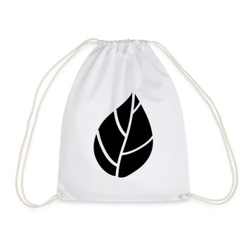 Leaf 37 - Drawstring Bag - white - Front