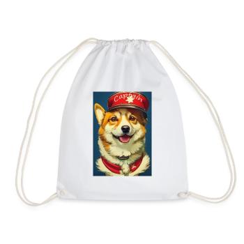 Capitaine Corgi - Sac de sport léger - blanc - Devant
