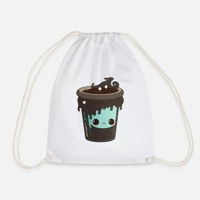 Touch My Coffee I will Slap You So Hard - Funny Ka - Turnbeutel - Weiß