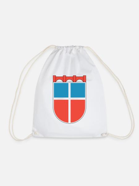 Wappen Saarland 1948 - Turnbeutel - Weiß