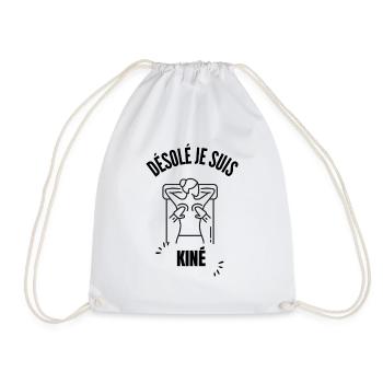 Désolé je suis kiné - Sac de sport léger - blanc - Devant
