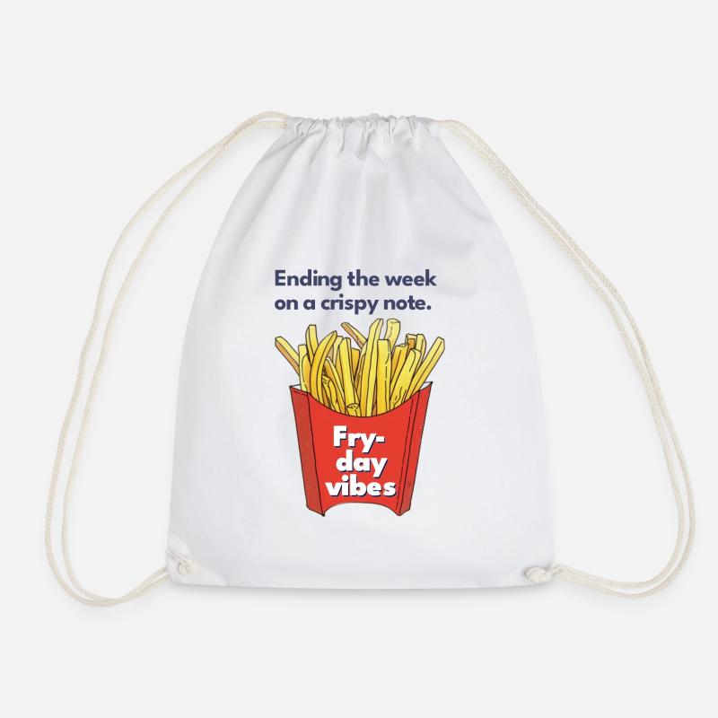 fryday - Drawstring Bag - white