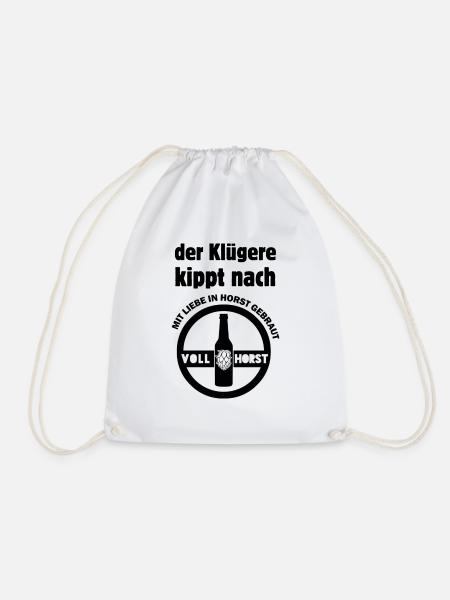 DER KLÜGERE - Turnbeutel - Weiß