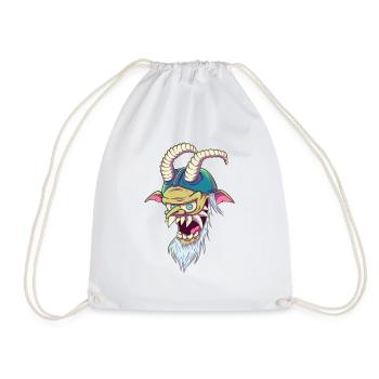 Krampus - Drawstring Bag - white - Front