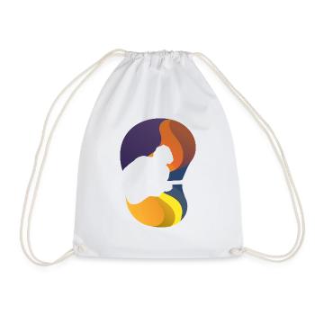 Guitare Guitariste Heavy - Sac de sport léger - blanc - Devant