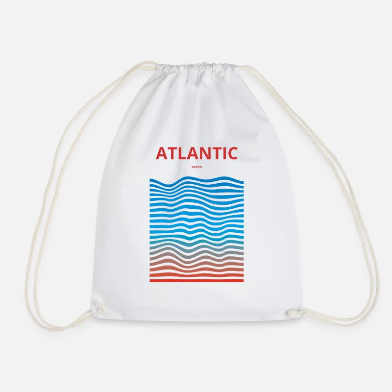 Ausgedehnte Ozeane: Atlantik - Turnbeutel - Weiß
