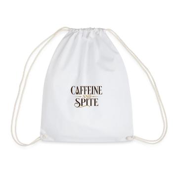 Caféine et rancune - Sac de sport léger - blanc - Devant