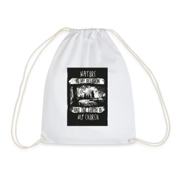 La nature est ma religion - Sac de sport léger - blanc - Devant