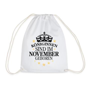 Königinnen November - Turnbeutel - Weiß - Vorne