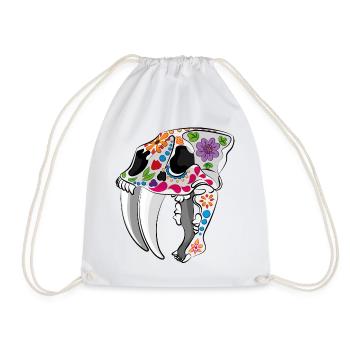 Day of the extinct: Sabretooth - Drawstring Bag - white - Front