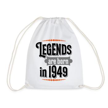 né en 1949 - Sac de sport léger - blanc - Devant