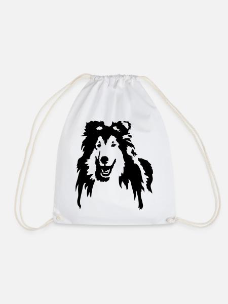 Collie - Turnbeutel - Weiß