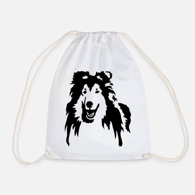 Collie - Turnbeutel - Weiß