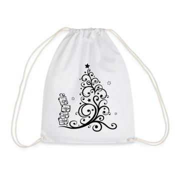 Arbre de Noël, arbre de Noël - Sac de sport léger - blanc - Devant