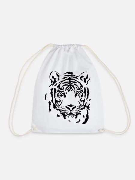 Tiger - Turnbeutel - Weiß