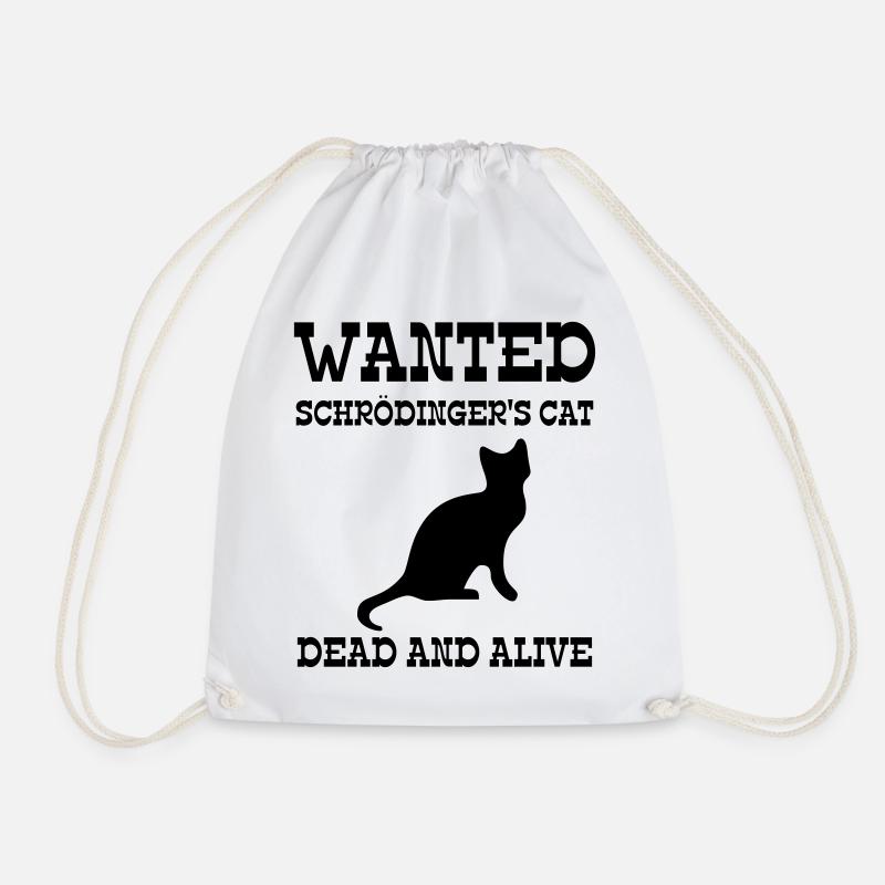 Wanted Schrödinger's Cat - Dead And Alive - Turnbeutel - Weiß