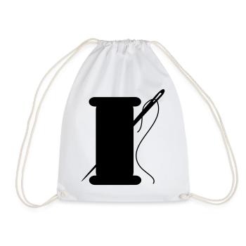 cutter - Drawstring Bag - white - Front