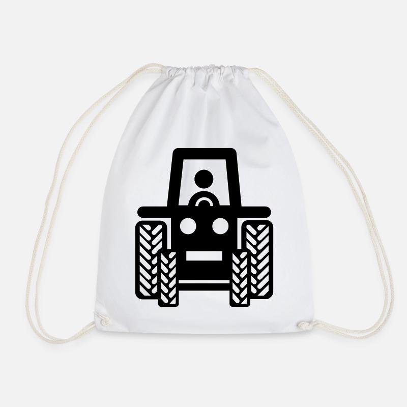 tracteur - Sac de sport léger - blanc