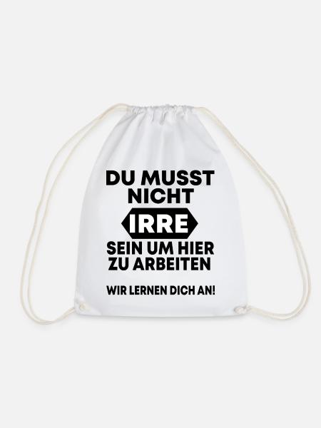 Geschenkidee Arbeit Büro - Turnbeutel - Weiß