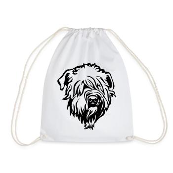 Tête de Terrier wheaten - Sac de sport léger - blanc - Devant