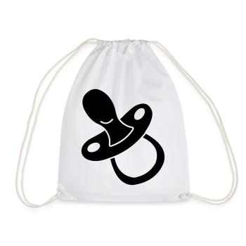 Logo bébé trayon - Sac de sport léger - blanc - Devant