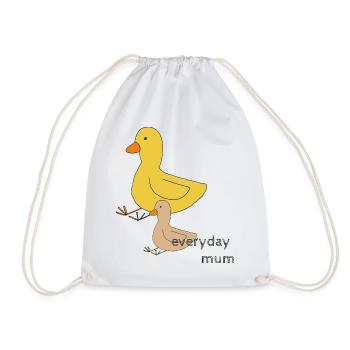Maman canard - Sac de sport léger - blanc - Devant